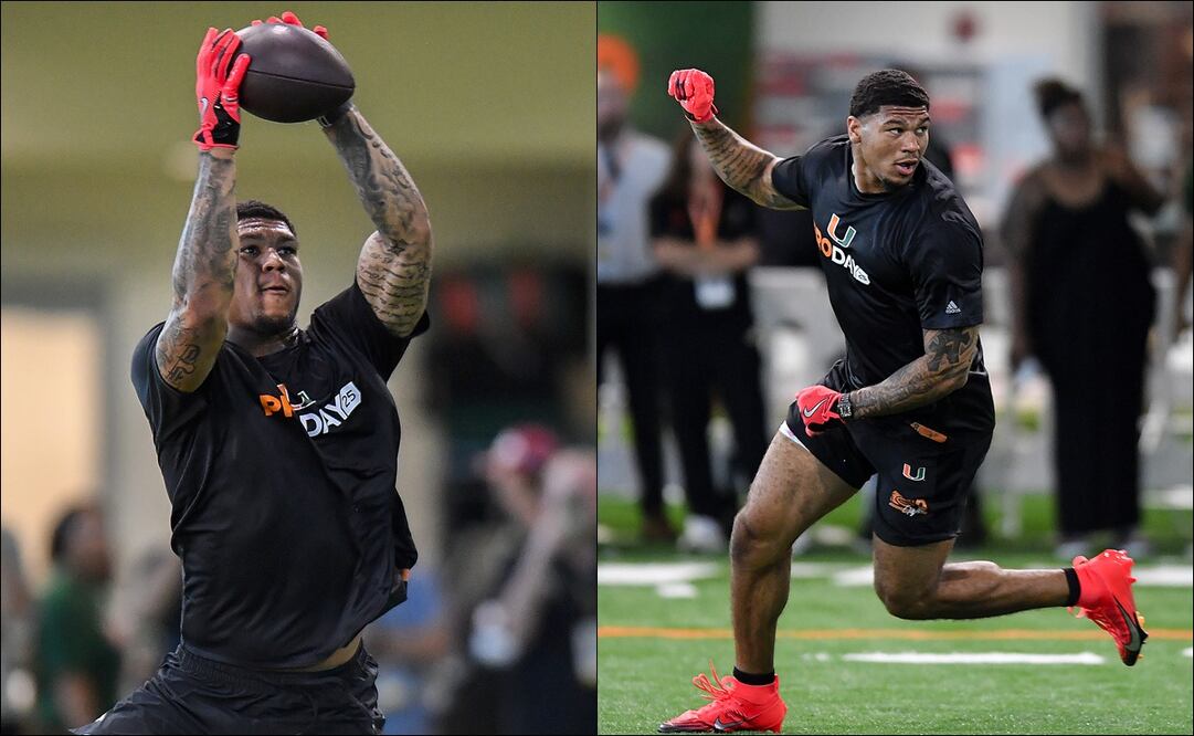 Los Seahawks de Seattle seleccionaron a Elijah Arroyo, el ala cerrada con raíces mexicanas / FOTOS: AP