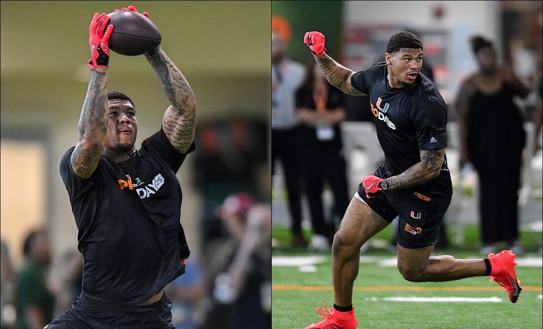 Los Seahawks de Seattle seleccionaron a Elijah Arroyo, el ala cerrada con raíces mexicanas / FOTOS: AP