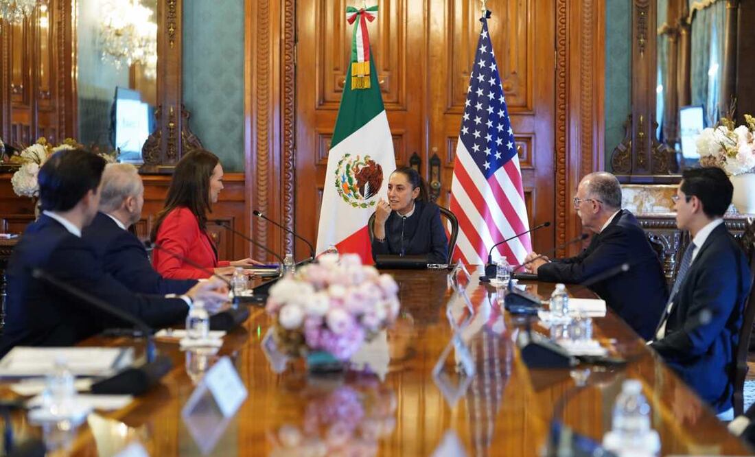 Reunión de la presidenta Claudia Sheinbaum Pardo con la secretaria de Agricultura de Estados Unidos, Brooke Rollins en Palacio Nacional. Foto: Especial