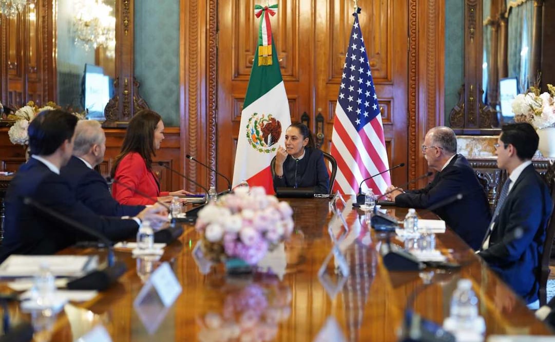 Reunión de la presidenta Claudia Sheinbaum Pardo con la secretaria de Agricultura de Estados Unidos, Brooke Rollins en Palacio Nacional. Foto: Especial