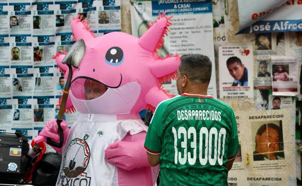 Madres buscadoras en la Glorieta de las Desaparecidas y los Desaparecidos. Foto: Valente Rosas / EL UNIVERSAL