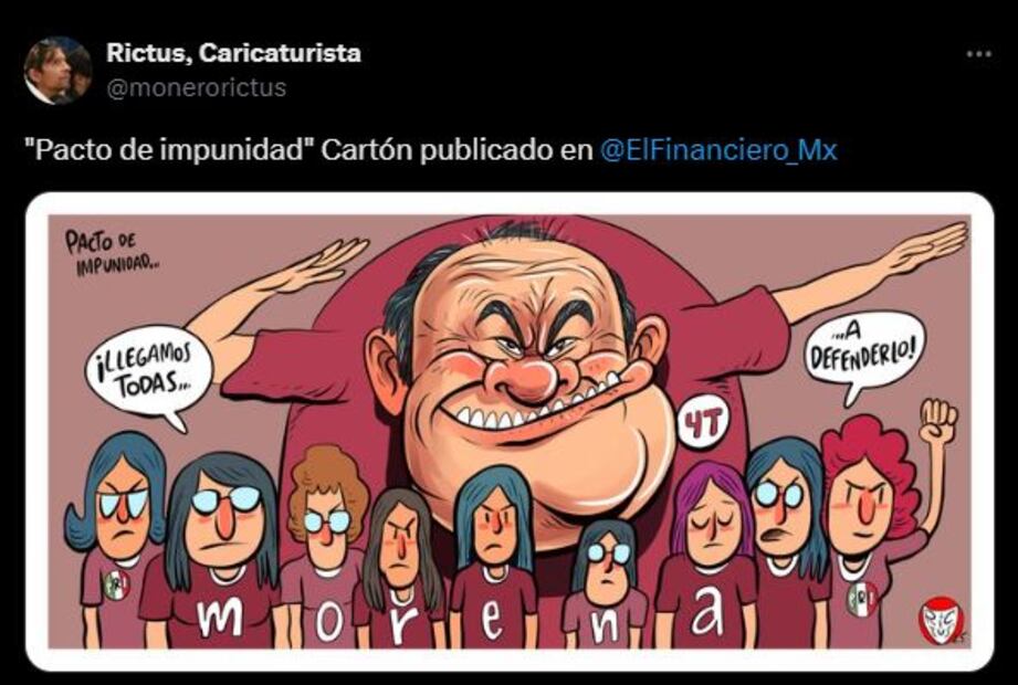 Cartón de Rictus de El Financiero. Foto: Captura de pantalla