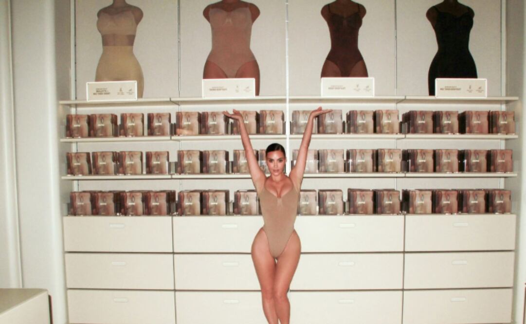 La marca de ropa de Kim Kardashian, Skims, ha lanzado su primera tienda en México. Foto: Instagram @skims