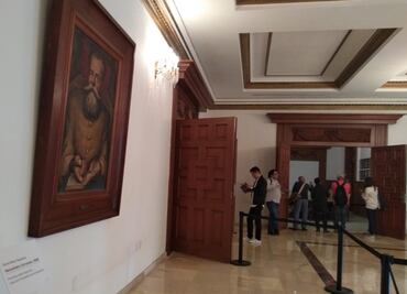 Escasas obras de arte en Los Pinos