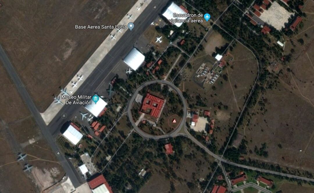 Vista aérea de Google maps de Santa Lucía