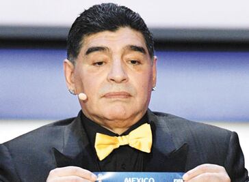 Las dos caras de Maradona con México