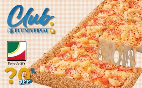 Así puedes obtener hasta 20% de descuento en Benedetti’s Pizza para disfrutar los partidos del Mundial con Club EL UNIVERSAL