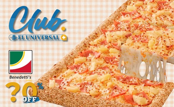 Con Club EL UNIVERSAL obtén un 20% de descuento en Benedetti´s Pizza. | Imagen: Angélica Vázquez.