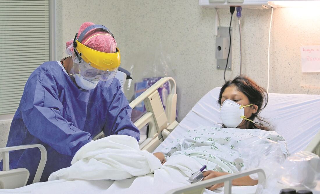 Imagen de archivo de una joven mamá que fue diagnosticada con Covid-19 durante su embarazo. Foto: Crisanta Espinosa Aguilar /CUARTOSCURO.COM