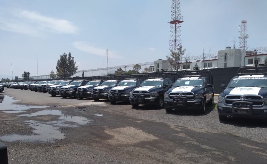 Unidades de la Policía Federal. Foto: Manuel Espino/EL UNIVERSAL 