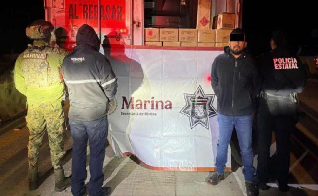 Aseguramiento en Sonora por parte de Marina. Foto: Especial