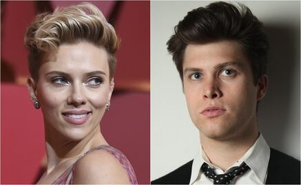 Captan a Scarlett Johansson cariñosa con Colin Jost
