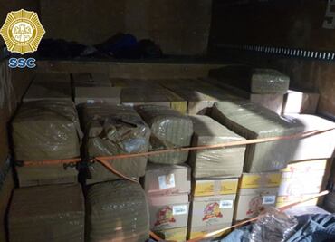 Aseguran más de una tonelada de marihuana en Iztapalapa; detienen a dos sujetos