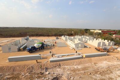 Gobierno de Yucatán construye en Valladolid hospital provisional para atender Covid-19