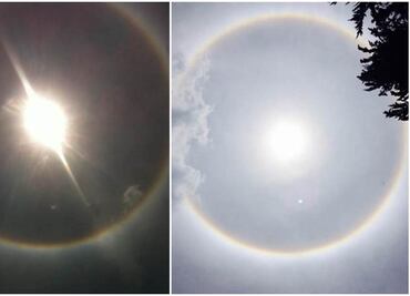 Halo Solar maravilla a capitalinos en redes sociales