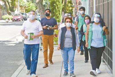 Arman brigadistas “cacería” para detectar casos de Covid-19 en la CDMX