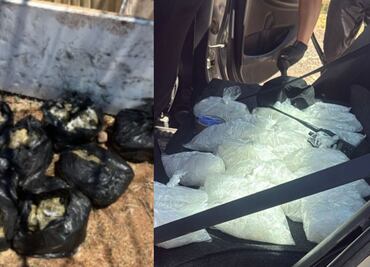 Aseguran 8 kilos de marihuana y 20 bolsas de presunta metanfetamina en dos puntos de Culiacán; hay un detenido