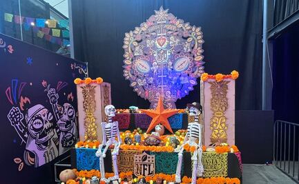 NFL llega al Frontón de Bucareli con increíbles ofrendas de Día de Muertos