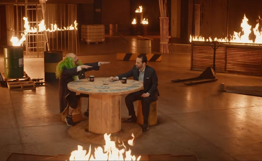 Brozo y Loret exhiben “lujo" en Palacio Nacional. Foto: Captura de video