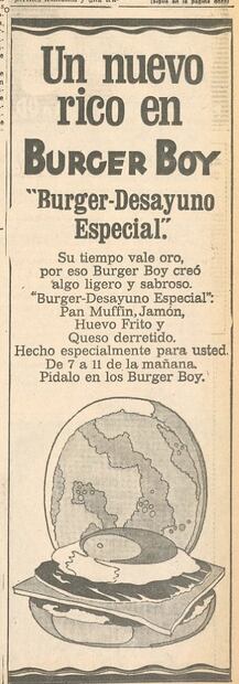 Cuando comer hamburguesas estaba de moda