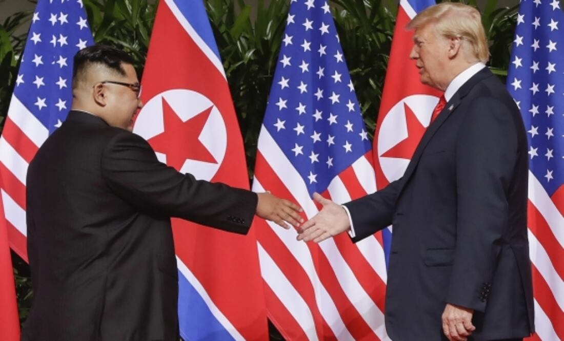 Kim Jong-un, el líder de Norcorea y Donald Trump, presidente de EU. Foto: Archivo/El Universal