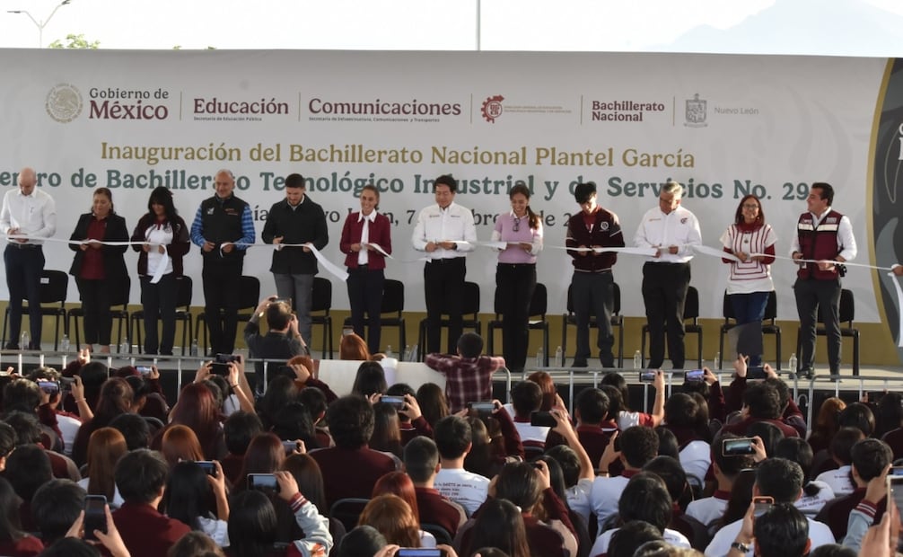 07 de febrero 2026 Monterrey, Nuevo León. La presidenta Claudia Sheinbaum Pardo en la Inauguración del Bachillerato Nacional Plantel García. Foto Emilio Vázquez / EL UNIVERSAL
