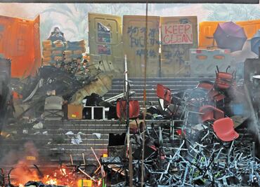 Allana policía de Hong Kong universidad