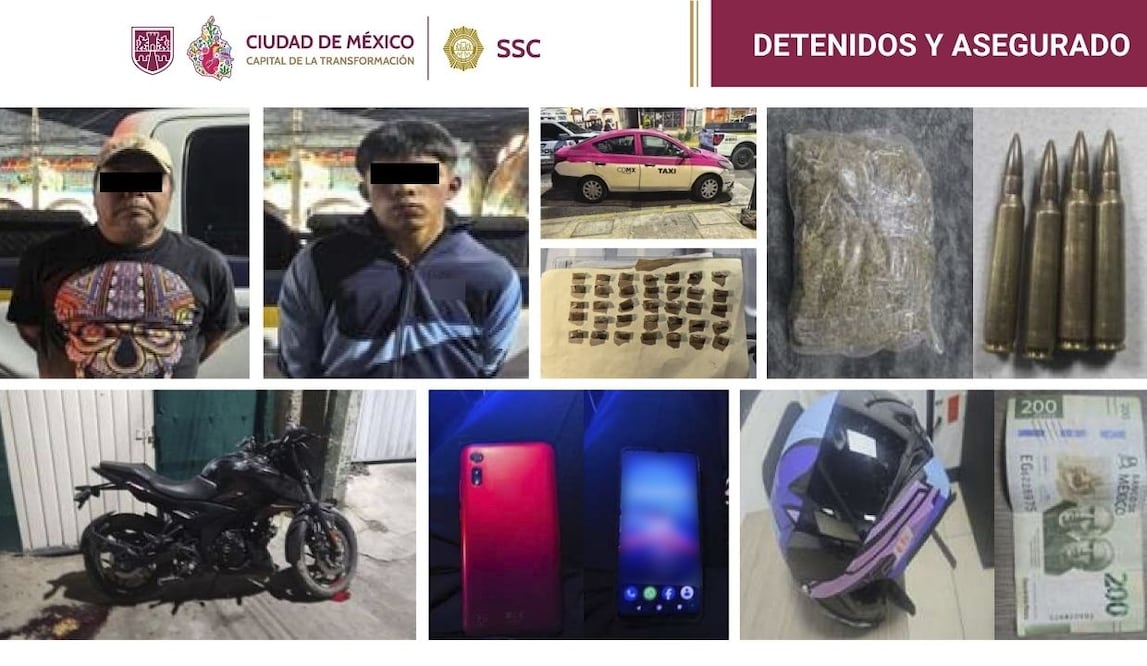 Asesinan a joven en Milpa Alta y detienen a dos; C2 Oriente rastreó taxi tras balacera en Cruztitla. Foto: Especial