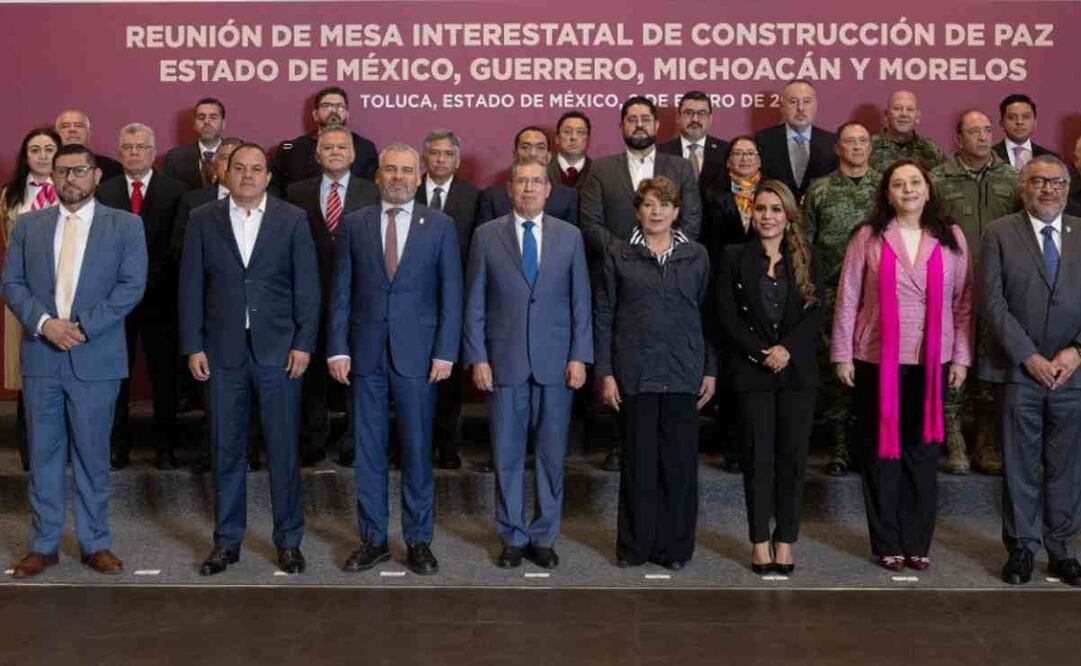 Delfina Gómez Álvarez, Evelyn Salgado Pineda, Alfredo Ramírez Bedolla y Cuauhtémoc Blanco Bravo. Foto: Especial