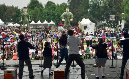 Semar y Sedena celebran Día del Niño con actividades en Los Pinos
