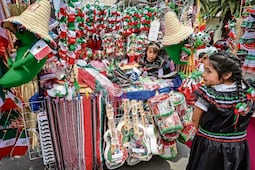 Banderas, los adornos patrios preferidos