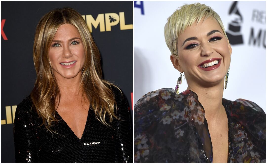 Jennifer Aniston y Katy Perry. Fotos: AFP y AP