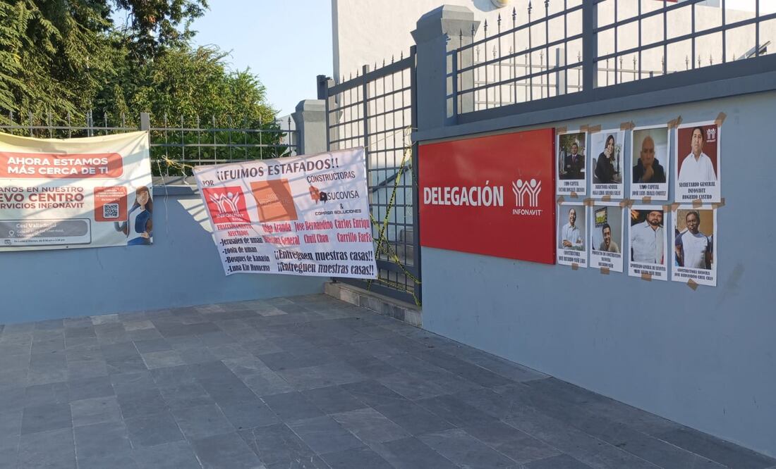 Bloquean oficinas del Infonavit en Yucatán; vecinos de 3 municipios aseguran ser víctimas de presunto fraude con viviendas | El Universal