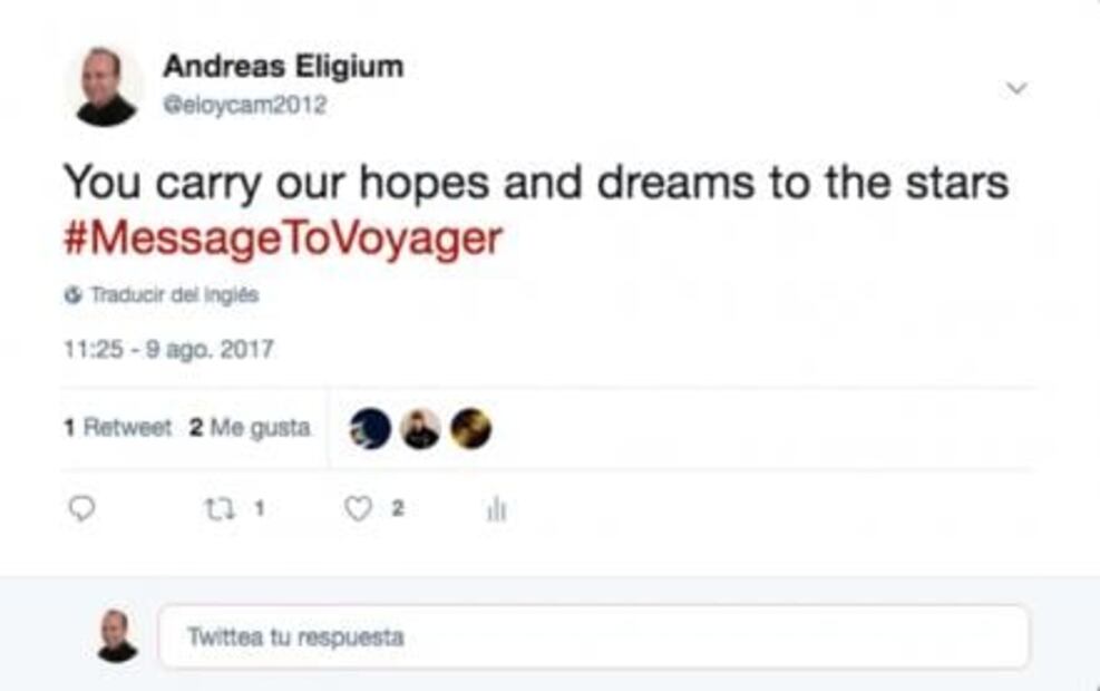 Mexicano es finalistas para enviar un mensaje a la nave Voyager 1 de la NASA