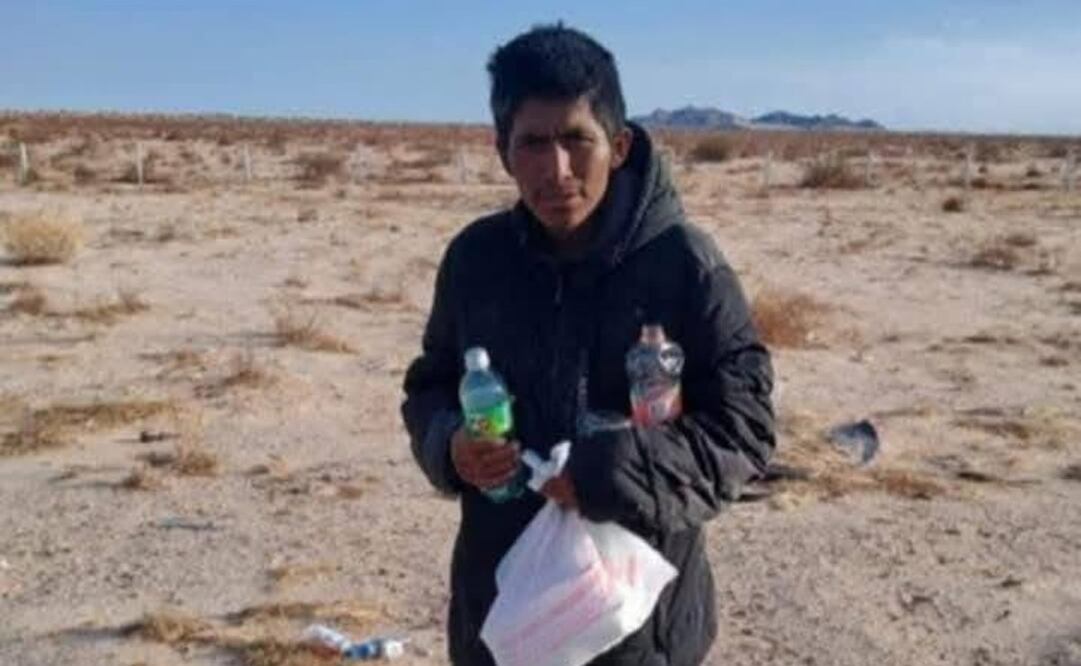 Encuentran a joven deambulando en el desierto de Sonora (09/06/2025). Foto: Especial
