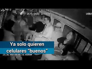 “Dame el chido o te suelto un…” grita asaltante a pasajero