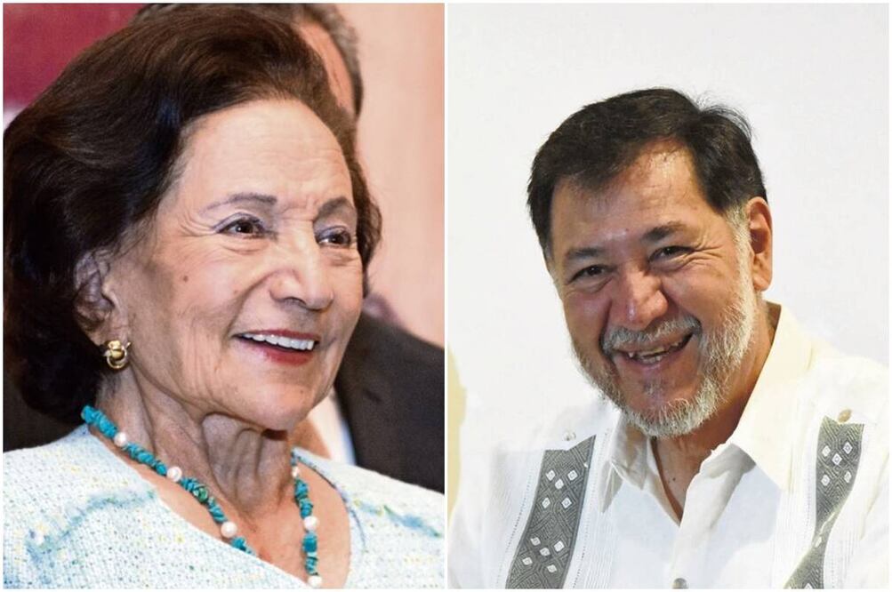 Ifigenia Martínez y Gerardo Fernández Noroña. Foto: Especial