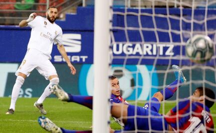 Real Madrid aplasta al Eibar con doblete de Benzema