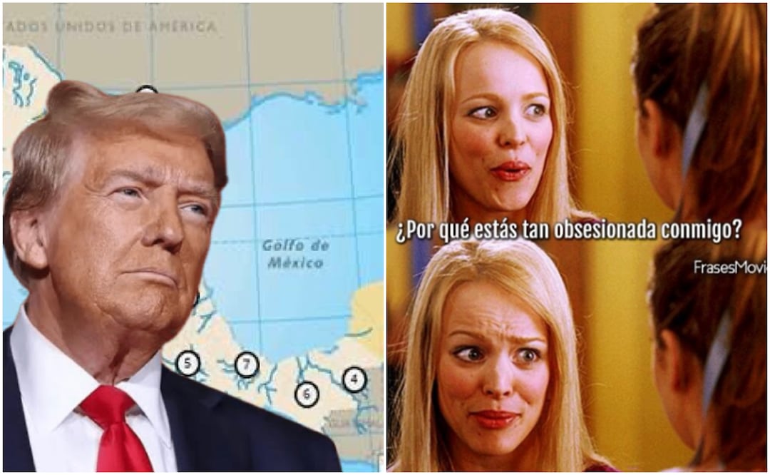Trump se volvió tendencia al aseverar que cambiará el nombre del Golfo de México. Fotos: Redes Sociales.