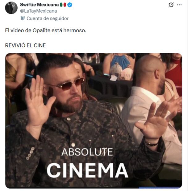 Memes de "Opalite", el nuevo video musical de Taylor Swift. Foto: X