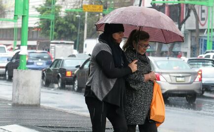 Se registra lluvia con granizo en centro de CDMX 