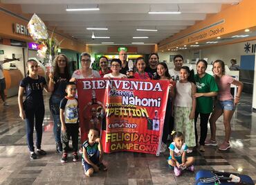 Así recibieron en Tamaulipas a Nahomi, subcampeona mundial de cálculo