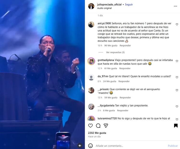 Julio Preciado recibe críticas en sus redes por su comportamiento en el aeropuerto de Tijuana.