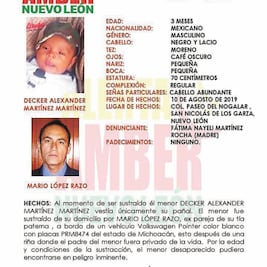 Secuestran a bebé de tres meses; matan a su padre en Nuevo León