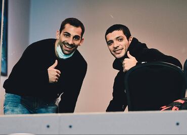 Raúl Jiménez presente en el partido del Wolverhampton