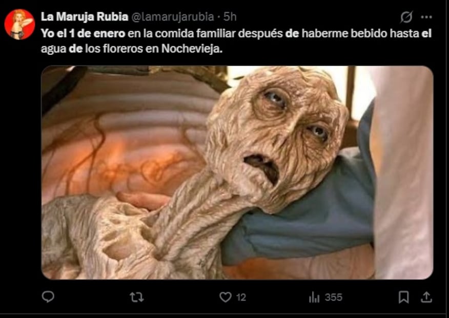 Los mejores memes del 1 de enero que marcaron el Año Nuevo 2026. Foto: Captura de pantalla