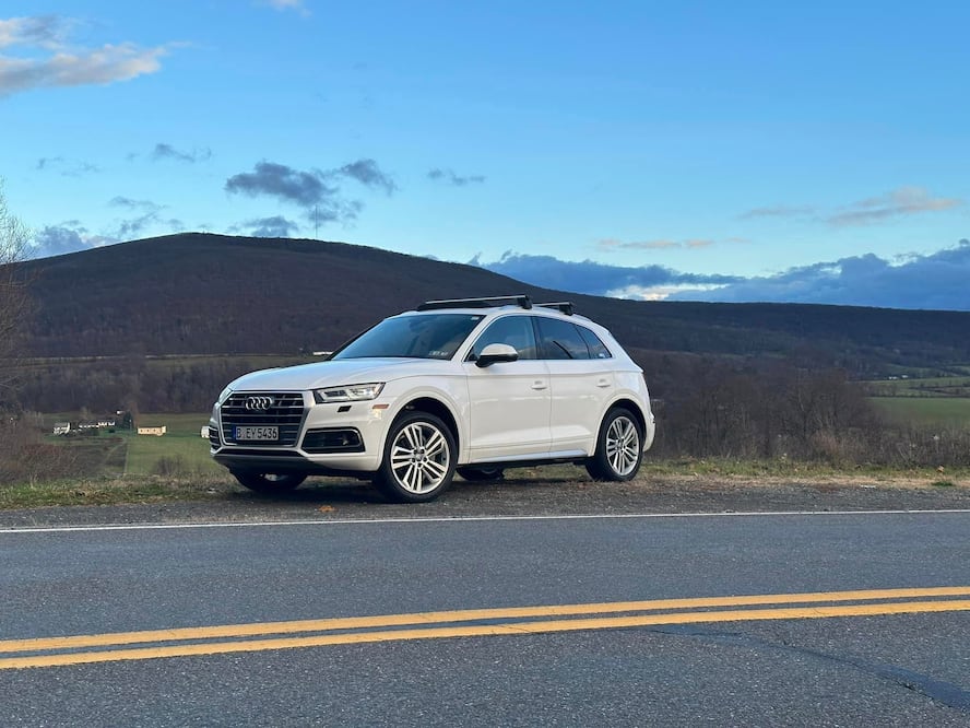 Después de haber chocado en EUA, este Audi Q5 terminó en Polonia.