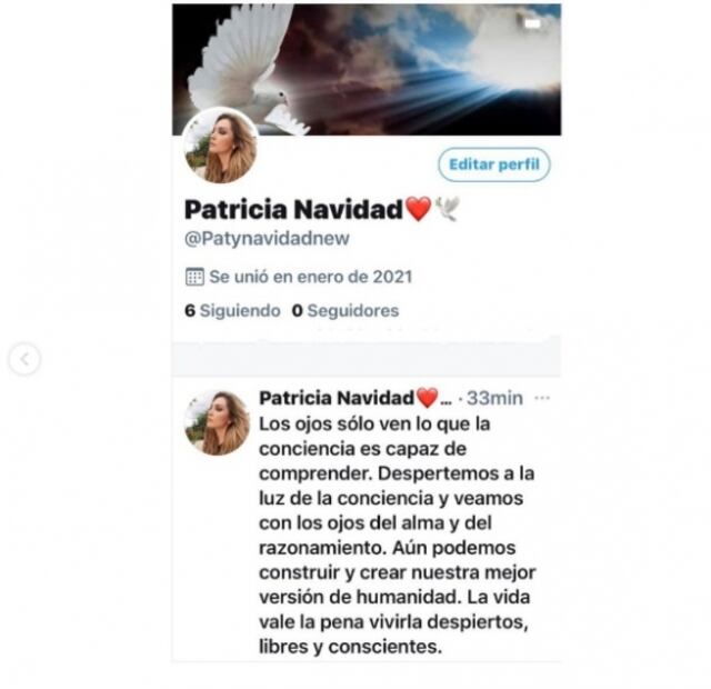 Paty Navidad ya tiene nueva cuenta en Twitter y lo presume