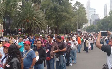 Contingente de la CNTE se dirige a Bucareli