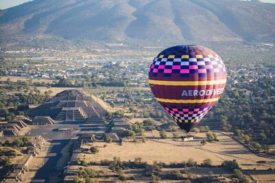 Teotihuacán: cuánto cuesta un vuelo en globo aerostático